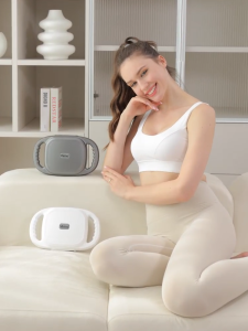 Máy Mát Xa 6 Đầu Chuyên Nghiệp Rung Cơ Sâu Tần Số Cao Cơ Thư Giãn Six headed Massage Gun S2 Fascia Trắng PVN8311