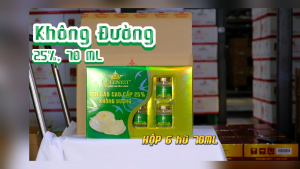 NƯỚC YẾN CHƯNG SẴN QUEENNEST 25% - DÀNH CHO NGƯỜI KIÊNG ĐƯỜNG (HỘP 6 HŨ 70ML)