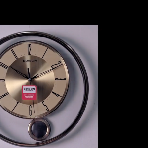 Jam Dinding Edison Sweep ES 343 AL66 Bandul Diameter 330mm 33cm