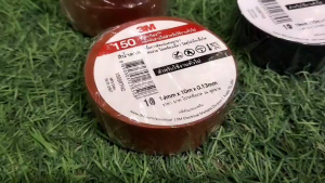 3M เทปพันสายไฟ สีดำ สีน้ำตาล สีน้ำเงิน สีเทา สีเขียว ( 1 แพ็ค 10 ม้วน ) **สินค้าของแท้**