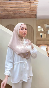 Hijab Dagu Malaysia Bergo Malay Size M Zafira Hijab Instan Menutup Dagu Non Pet By Kalishaofficial