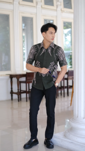 ATASAN KEMEJA BATIK PRIA BAHAN PREMIUM LAPIS FURING..PARANG LEPEK JOTOL