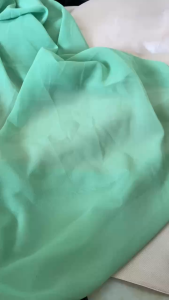 Vải Voan Chiffon Cát Xanh Lá Non Khổ 1m5 - Mỏng Thấu Đàn Hồi Nhẹ Rũ - Làm Lót Áo Kiểu Đồ Thiết Kế