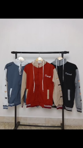 JAKET BASEBALL HOODIE ZIPPER BORDIR / DAIRSK TEDY BEAR JAKET BASEBALL / PAKAIAN WANITA KOREAN STYLE