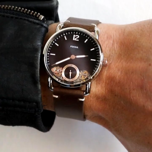 [Promo] Jam Tangan Pria FS ME1165 / ME 1165 The Commuter Men Black Skeleton Dial Brown Leather Strap Automatic Original Garansi 2 Tahun [✔COD][100% Authentic]