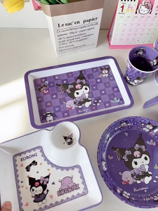 COMBO 💜[ KUROMI ] CHÉN BÁT TÔ DĨA LY CỐC