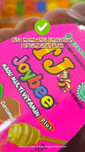 TJ Joybee Madu Multivitamin Strawberry 100ml - Suplemen Vitamin Nafsu Makan Anak