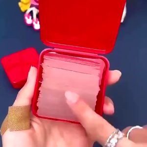 Double Tape Box Merah Isi 60 Pcs Solatip Bening Transparan 2 Sisi Serbaguna