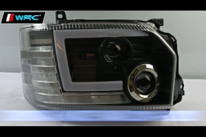 Toyota Hiace Van 2014 - 2020 Double Projector Led Headlamp With Led Ring + Signal Running