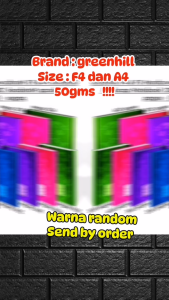 Greenhill Hard Cover Foolscap Notebook  Logbook Buku Log 50gsm