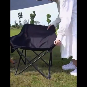 JK HOME Camping Moon Chair Children Outdoor Foldable Kerusi Lipat Camping Hiking Chair Beach Picnic