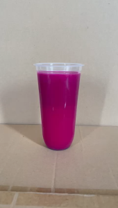 RJM U Cup Oval Plastic Cup / Gelas Plastik PP OVAL 22 Oz 7gr isi 50 Pcs
