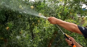 หัวฉีดน้ําแรงดันสูง เครื่องฉีดน้ำ หัวฉีดน้ำสแตนเลส+ABS ก้านฉีดน้ำสแตนเลส หัวฉีดน้ำรดต้นไม้ล้างรถ