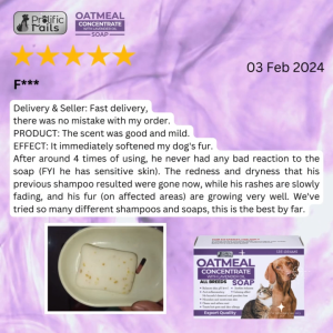 FASHION - Prolific Tails Oatmeal Concentrate Specialized Shampoo 500mL and Oatmeal Soap 135grams