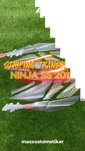 STRIPING MAXDECAL VARIASI NINJA SS TRANSPARAN - NEW DESIGN STRIPING VARIASI NINJA ZEBRA SS TRANSPARAN ST NJ 04
