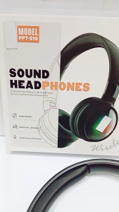 Handsfree Bando Bluetooth PPT-510 RGB 4 Colour Light Headset Wireless V5.1 Sound Headphone