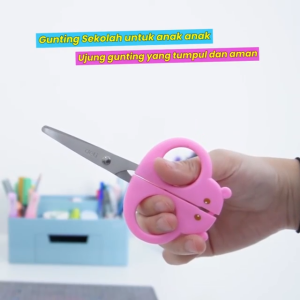 Gunting Sekolah Stainless Steel Tajam & Aman: Deli-E6021