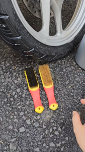 Bàn Chải Vệ Sinh Mini Sợi Lông Đuôi Ngựa Lông Heo Tổng Hợp Vệ Sinh Nội Thất Bánh Xe Thảm