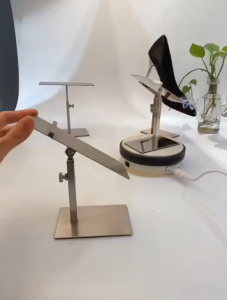 Rak Display Sepatu Stainless Steel / Premium Shoe Display Stand / Gantungan Display Sepatu