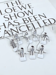 Tolsen ที่หนีบผ้าสแตนเลสสีสันสดใส กันลื่นกันลม อเนกประสงค์ รับน้ำหนักได้ดี คลิปเก็บเสื้อผ้า ประหยัดพื้นที่