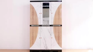 Lemari Plastik Bestplast Jumbo 3 pintu Lemari Pakaian Plastik Full Rak Pakai Kaca