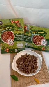 LOVEBUG สะดิ้งอบกรอบ ขนาด 16 กรัม แมลงไม่ทอด ไร้น้ำมัน กรอบอร่อย สะอาด แมลงอบกรอบ สินค้า OTOP