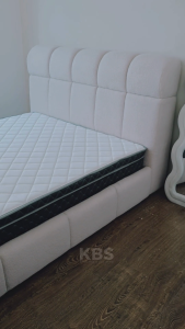 (FREE Installation+Shipping) KBS Motivena Cloud Bubble Bed / Full Solid Base / Puff Marshmallow Tufted Panel Bed / Queen or King Saiz