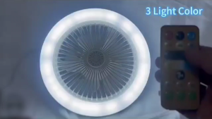 Lampu Kipas Multifungsi 3 Warna Dimmable Fitting E27 Bonus Pewangi 21W Watt