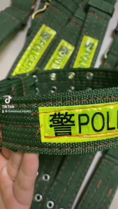 dây vòng cổ đai dù police dog phản quang khoá hợp kim đủ 4 size hàng cao cấp