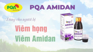 Siro PQA Amidan hộp 125ml giúp bổ phế hỗ trợ giảm ho giảm sưng đau do viêm họng viêm amidan.