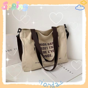 NDDshop มาใหม่ กระเป๋าผ้าแฟชั่นหญิง เป็นงานผ้า เปื้อนก็ซักได้ ทรงสวย ใบใหญ่ใส่ของได้เยอะ สีสันคุมโทนแมทช์ง่าย เข้ากับทุกการแต่งกาย รุ่นนี้ปังมาก สั่งเลย