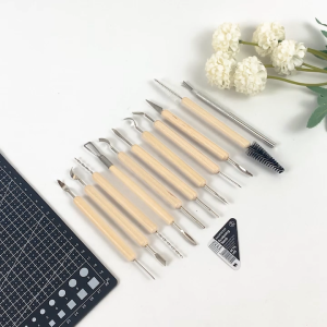 SAMOYED SCTS-H11 Alat Ukir / Pahat Seni Patung / Pot Tanah Liat Polimer / Keramik / Lilin / Dekorasi Kue / Pottery / Polymer / Ceramic Clay / Wax / Plaster / Cake Frosting Sculpting / Modeling / Carving Tools