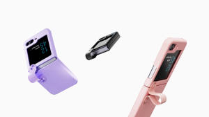 Samsung Galaxy Z Flip 5 5G - Flex Flip Finger Strap Liquid Silicone Phone Case Nice Design Matte Texture Delicate Soft Portable Light Black Purple Pink White Handbag Style Stylish Bracket Stand Kick Watch Video Youtube TV Series Drama Button Protection Pr