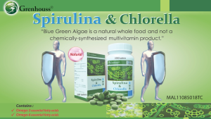 SPIRULINA & CHLORELLA - Grenhouss - Detoxifier - 200 Tablets/1000 Tablets (MAL11085018TC)