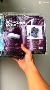 Áo gối thay thế gối Memory Foam Lock&Lock HLW111 HLW112 HLW114 - Màu xám đen