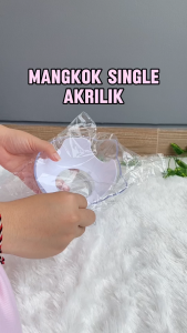 Mangkok Makan Plastik Bentuk Kepala Kucing & Pelindung Leher Anti Licin