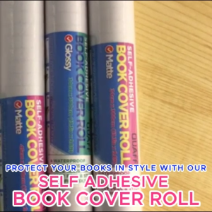 QUAFF Self Adhesive Book Cover Roll Glossy Matte