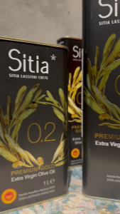 SITIA Premium Gold Extra Virgin Olive Oil 1L -Cholesterol-Free Bottle Pack