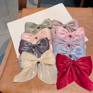 Jepit Rambut Pita Shinny Polos 11 CM Aksesoris Rambut Korean Style Hairclip Ribbon Aesthetic Accessories