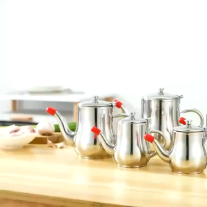 24 / 32 / 48 / 70oz Stainless Steel Oil Filter Pot Strainer and Spout Kitchen Oil Dispenser Container Tapis Minyak Masak 油壶