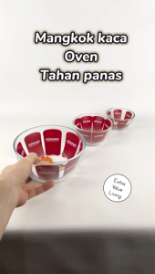 MINOWA Mangkok Kaca Tahan Panas Mixing Bowl 12 CM Mangkok Sayur / Sup / Mangkok Nasi / Saus