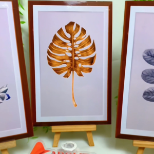 Hiasan Dinding Daun Abstrak Aestetik (20x30 cm) - Wall Decor Hiasan Dinding Kabah Aestetik - Cocok untuk Cafe, Kantor, Kamar - Ukuran 20x30 cm - Berat 285 gram - Bisa Muat 4 Cara Beli Banyak (EXPORT)