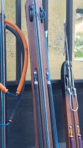 As baja hitam keras tutul/bintik Od 7mm 100cm