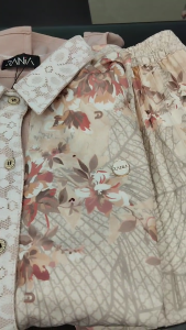 Setelan Rok Plisket Motif Rose By Rania Fashion