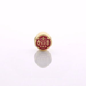 Chow Sang Sang 周生生 Charme Blessings Culture 999 Gold Charm 91503C (Bracelet Not Included)