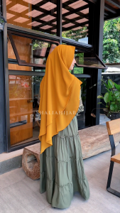 Nararaya Jilbab Khimar Syari Jumbo & Pet Antem 2 Layer