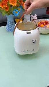 ถังขยะตั้งโต๊ะสุดหรู 2 ลิตร ตะกร้ากระดาษขนาดเล็กพร้อมที่จับ เหมาะสำหรับสำนักงาน ห้องนอน ห้องนั่งเล่น ฯลฯ