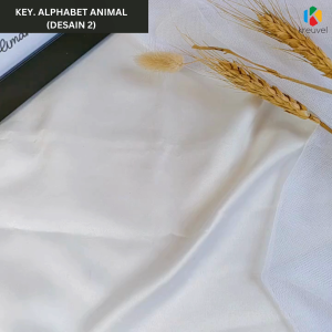 Keychain Gantungan Kunci Akrilik Alphabet Inisial Animal Hewan