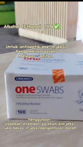 ALKOHOL SWAB 100S/ ALKOHOL SWAB 70%/ KAPAS ALKOHOL UNTUK SUNTIK