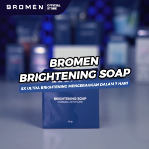BROMEN Bundling 3 Pcs Brightening Soap 50gr (Free Soapcase) - Skincare Pria